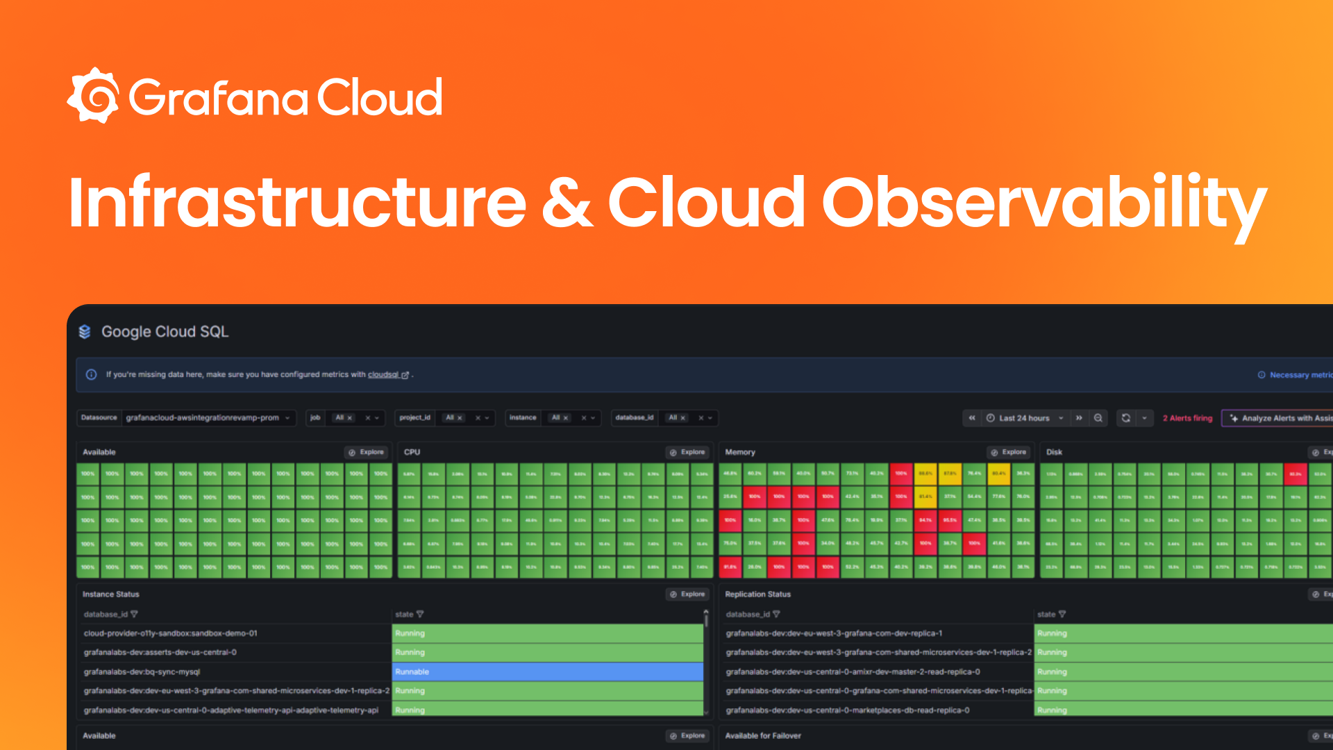 Cloud Infrastructure Observability | Grafana Cloud | Grafana Labs