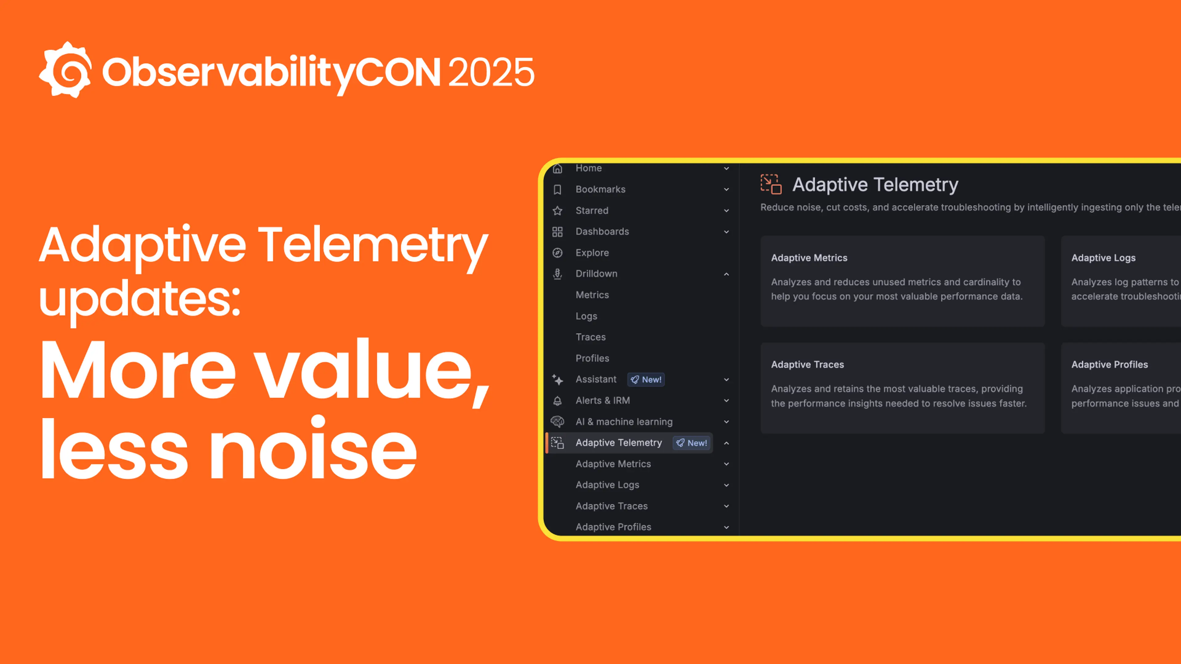 Maximize data value and cut costs: Adaptive Telemetry for metrics, logs, traces, and profiles in Grafana Cloud