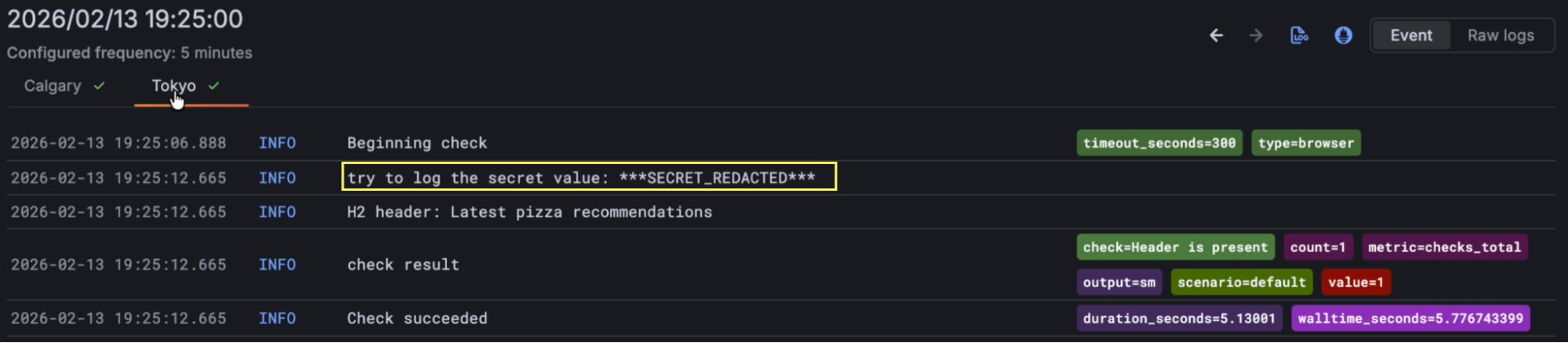 Viewing Redacted Secrets