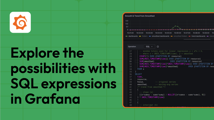 SQL expressions in Grafana: Combine and manipulate data from multiple sources