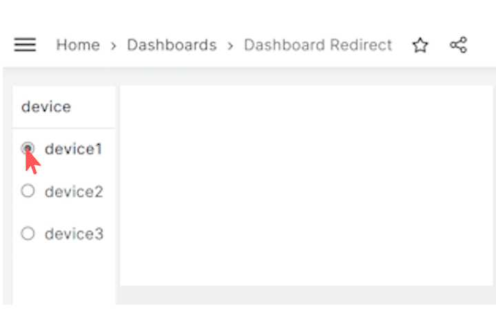 Switching between dashboards
