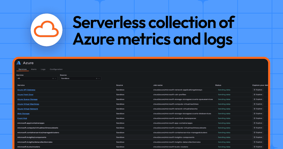 Bring your Microsoft Azure metrics and logs to Grafana Cloud—no Alloy ...