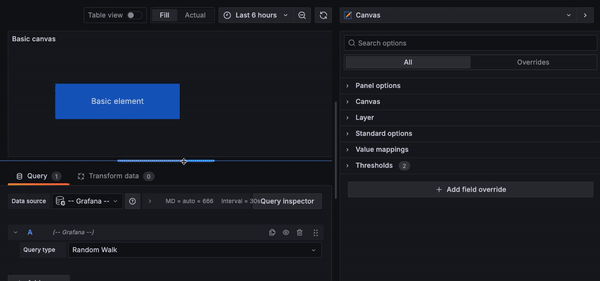 A gif showing the new data links capability in canvas visualizations.