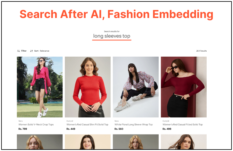 Powered by the AI fashion search engine, the search bar now acts like a personal stylist. It presents everything, from workout-ready pieces to office-appropriate styles.