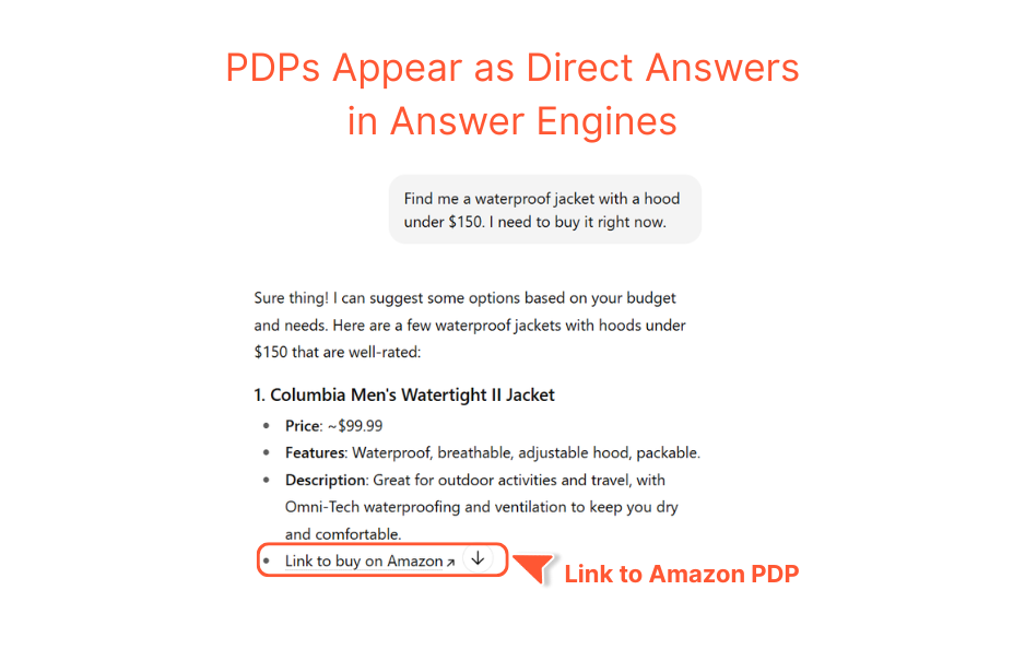 In the context of fashion, AEO refers to optimizing product detail pages (PDPs) to appear as direct answers to shopper queries in answer engines.