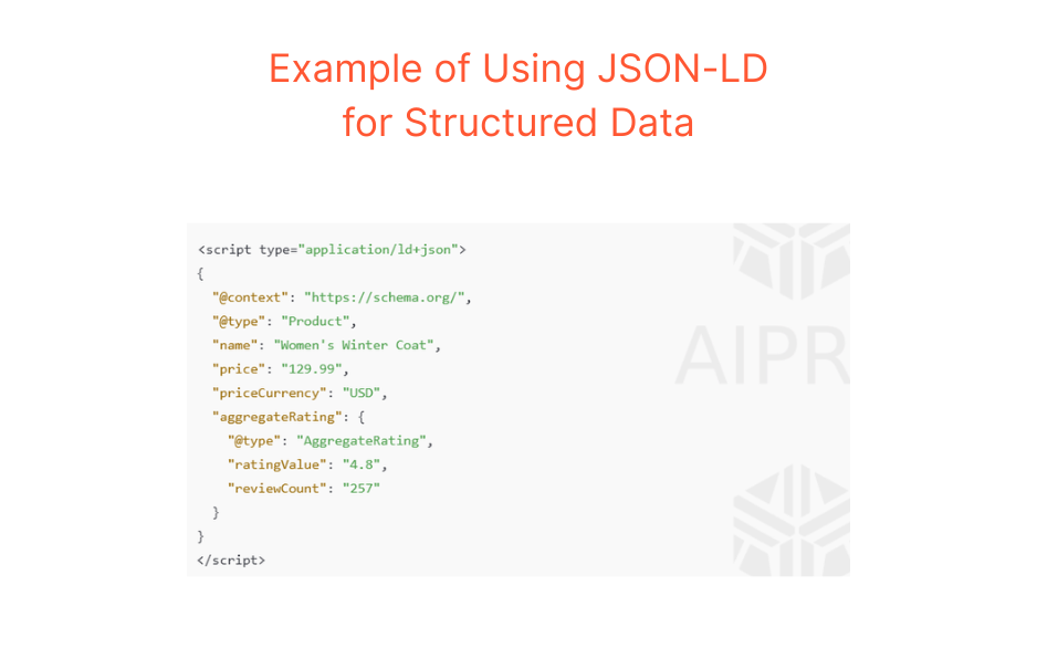 Structured data is another key element of AEO. It helps search and answer engines understand exactly what your PDP is about in a language that these engines can process.