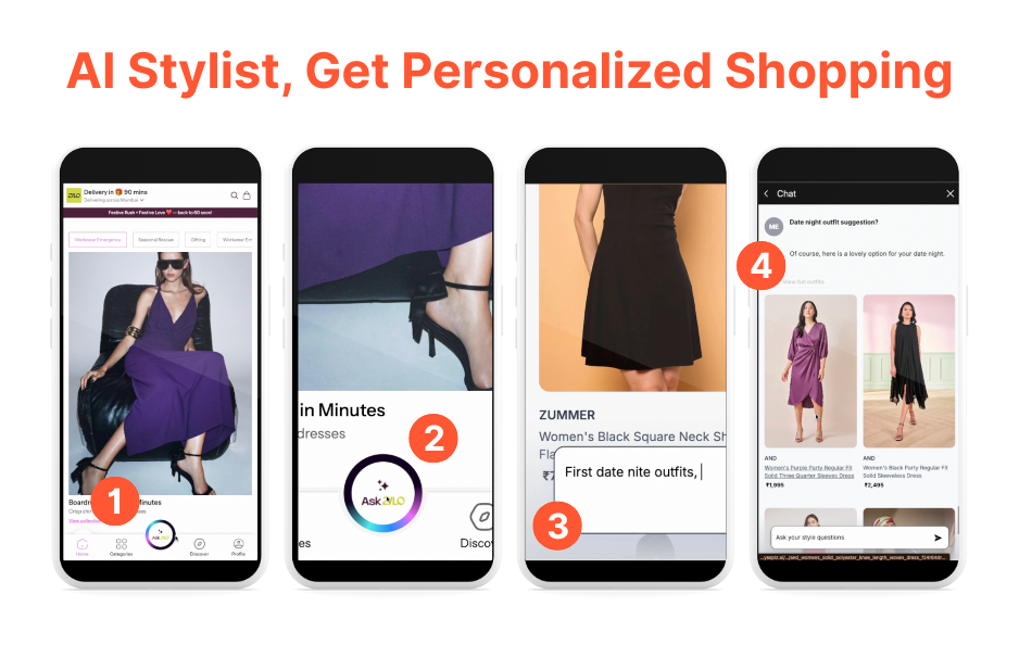 The AI stylist was specifically trained to understand local fashion terminology, cultural occasions, and style preferences unique to Indian shoppers. YesPlz AI Stylist
