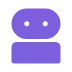 purple robot icon