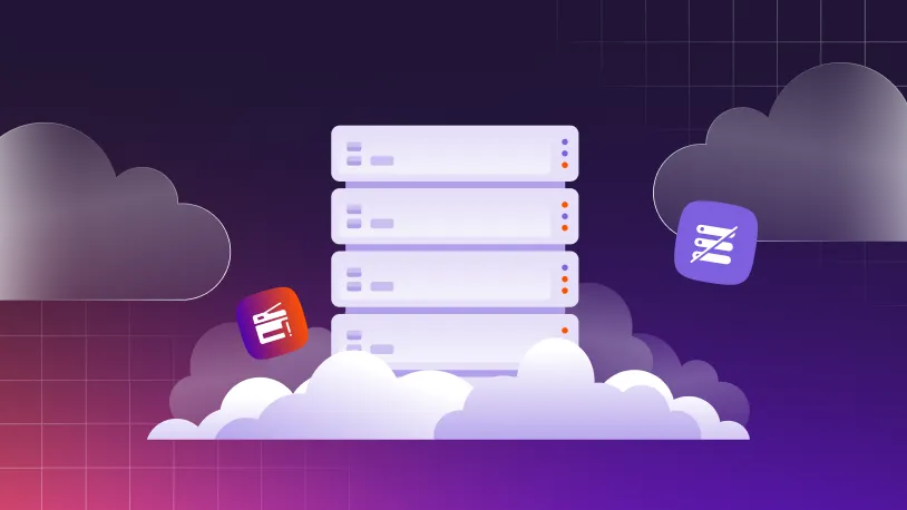 Graphic of a printer and task list amongst clouds to symbolize printing in the cloud.