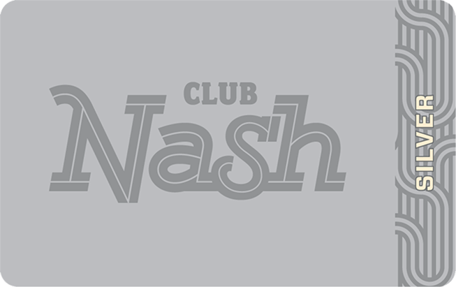 The silver tier Club Nash card