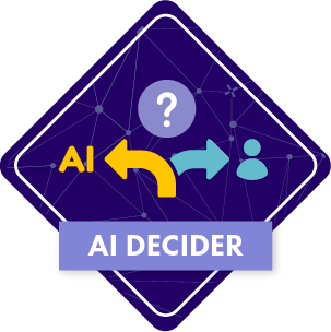 Coco AI decider coding concept badge