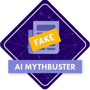 Coco AI mythbuster coding concept badge
