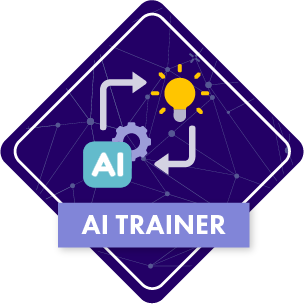 Coco AI trainer coding concept badge