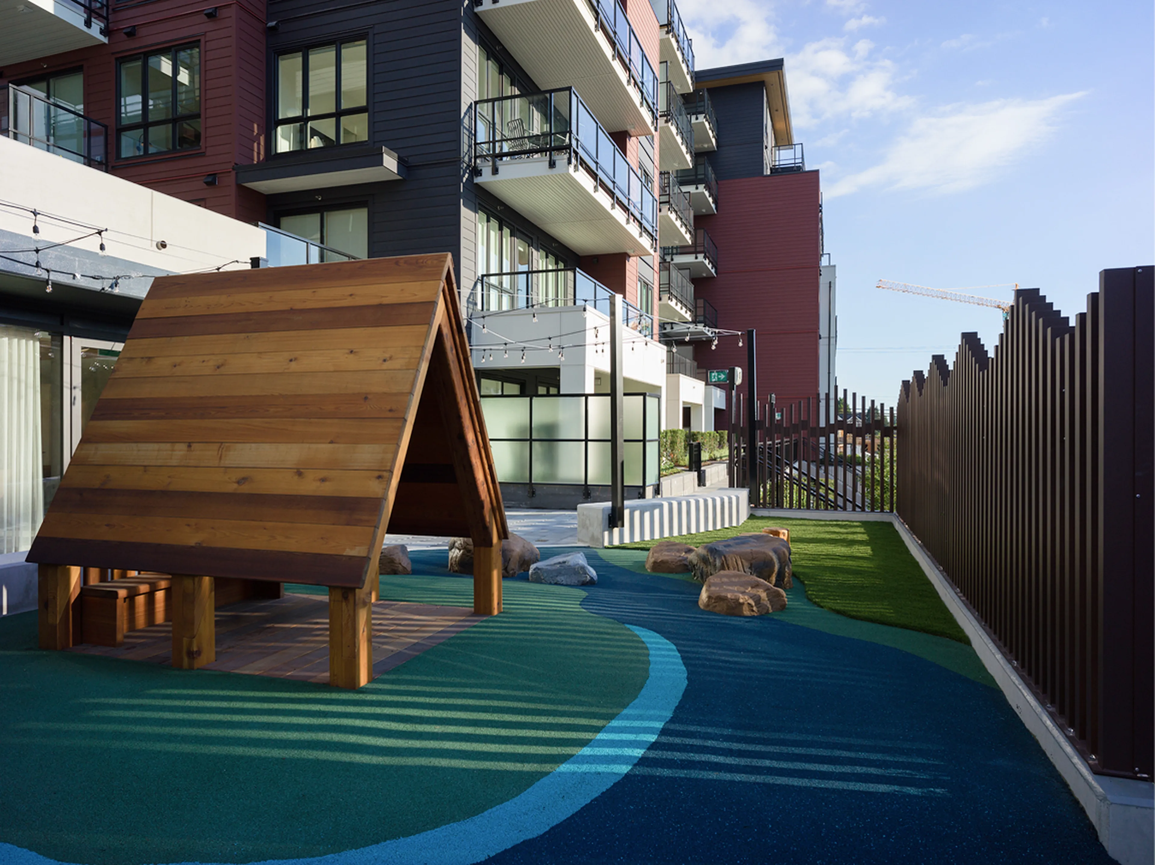 An on-site play area for the kids