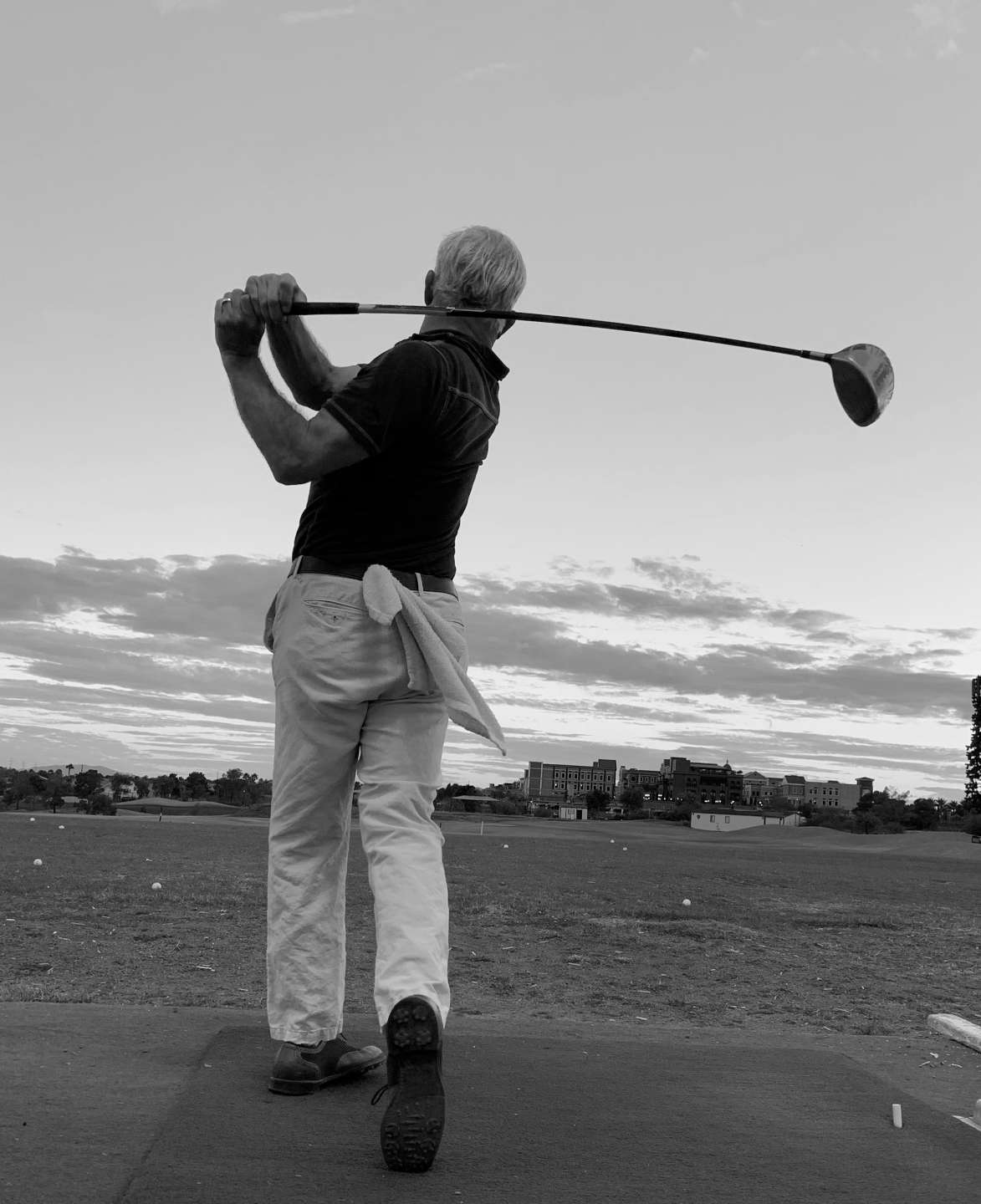 Dr. Minoli playing golf