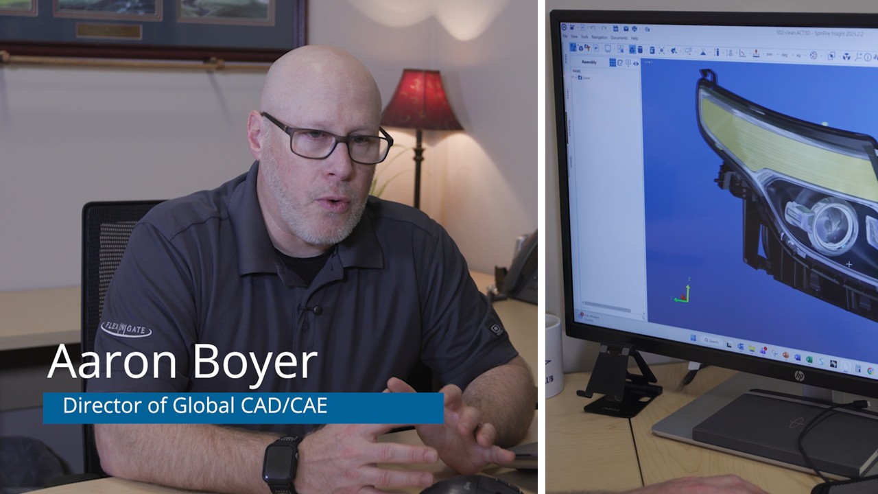Aaron Boyer, Director of Global CAD/CAE at Flex-N-Gate speaks on SpinFire Insight