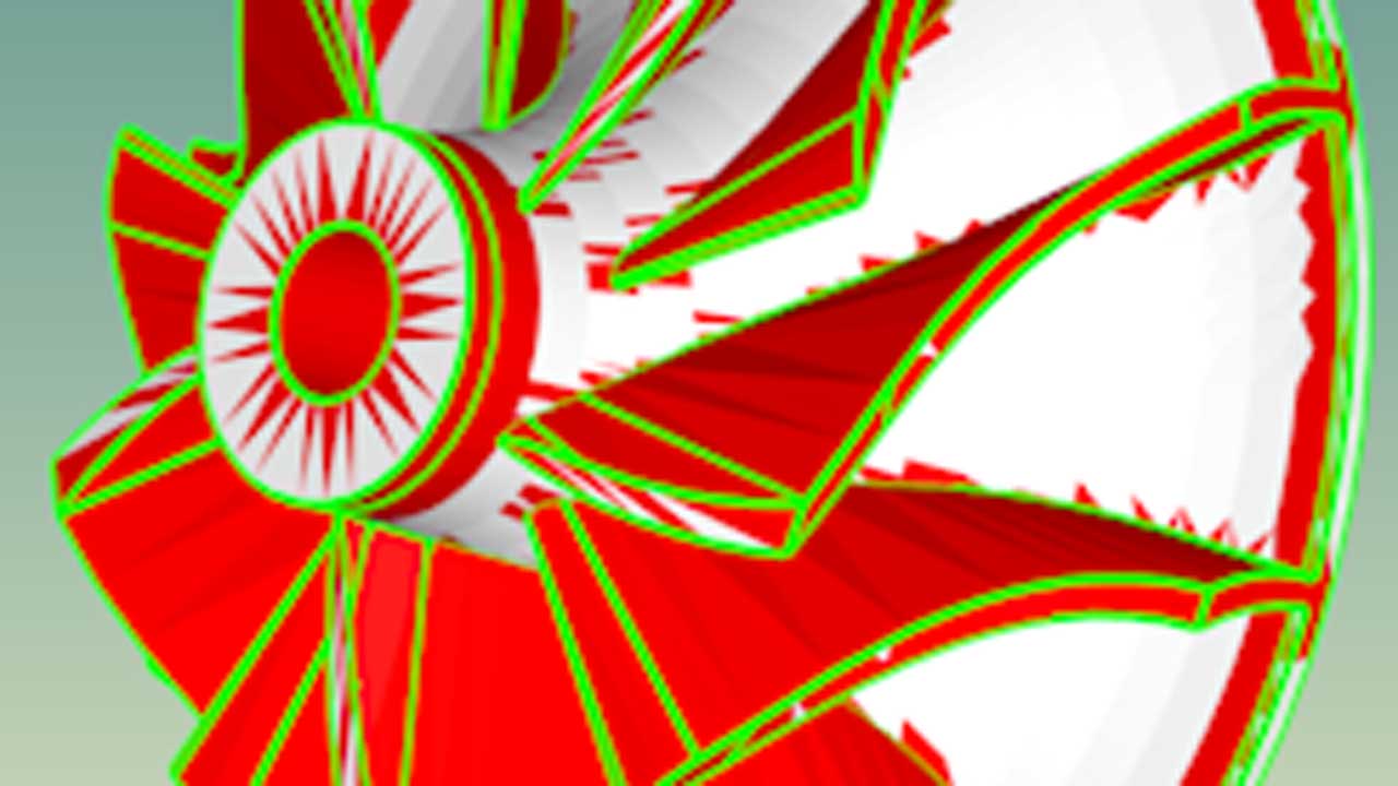 Blade errors 3D model