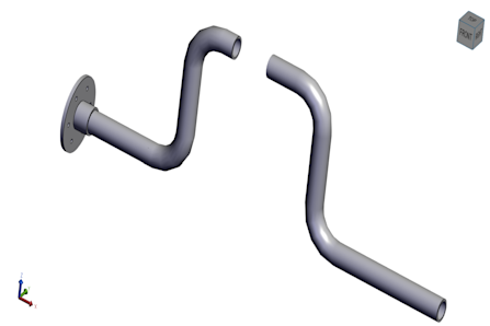 CAD model used for model break manager demo