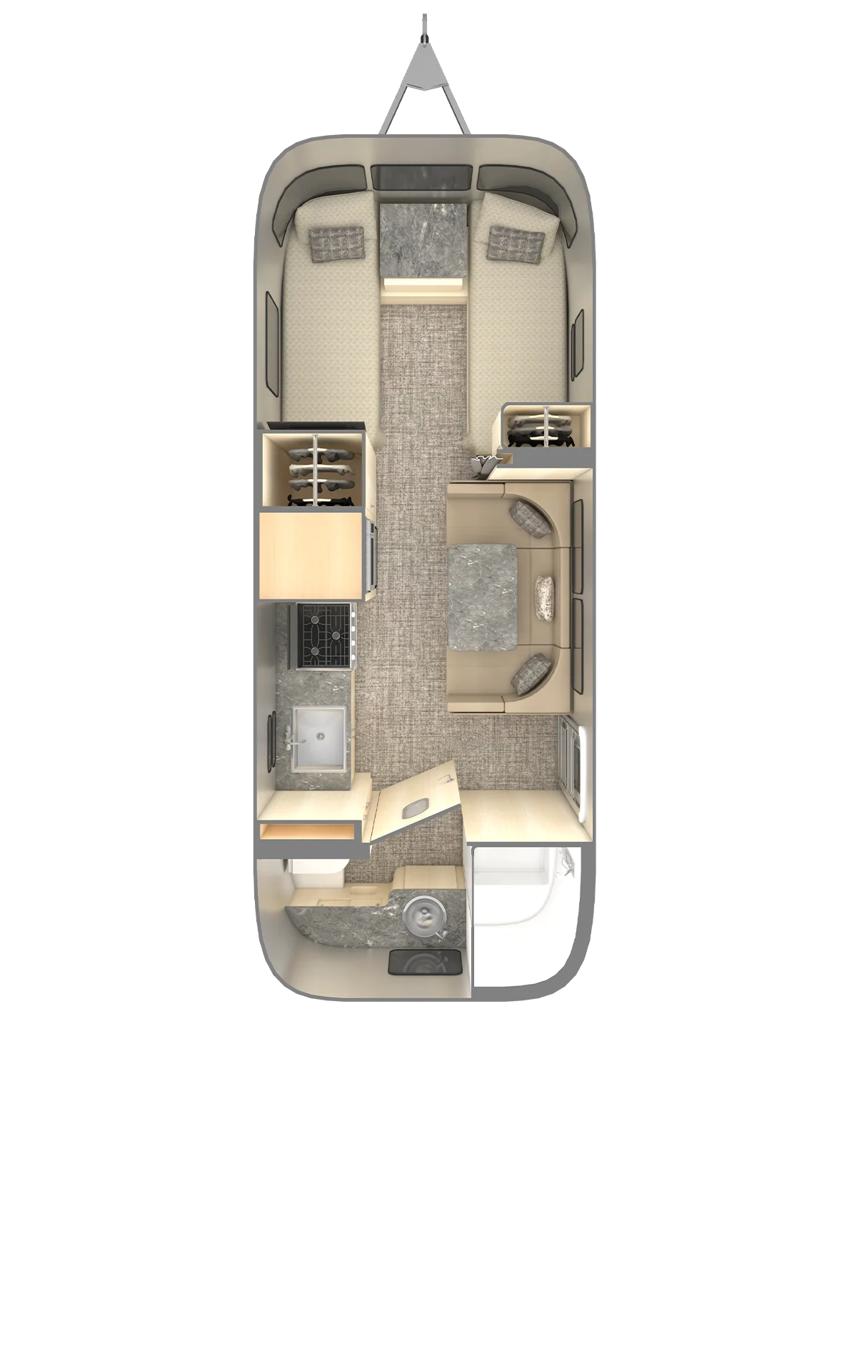 Flying Cloud 23FB with Twin Bedroom Configuration