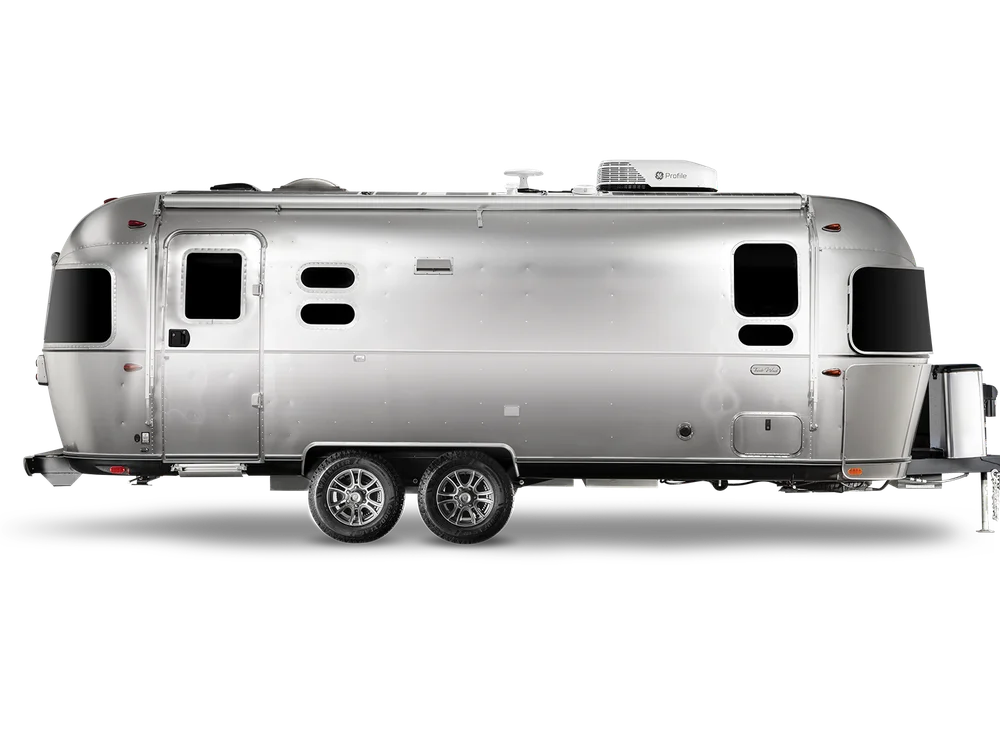 Trade Wind travel trailer, curbside studio view.