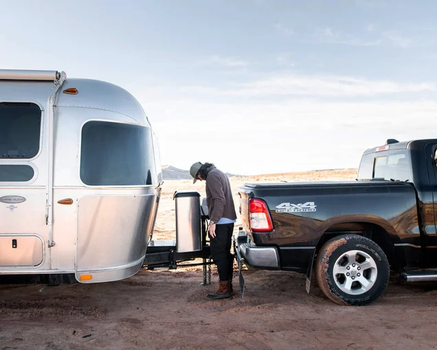Airstream-Towing-Guide-Desktop-Feature|Airstream-Towing-Guide-Blog-Preview|Airstream-Towing-Experience-Tips-and-Terms|Airstream Travel Trailer Hitching|Airstream-Travel-Trailer-Towed-Experience|Airstream-Travel-Trailer-Towing-Hitched