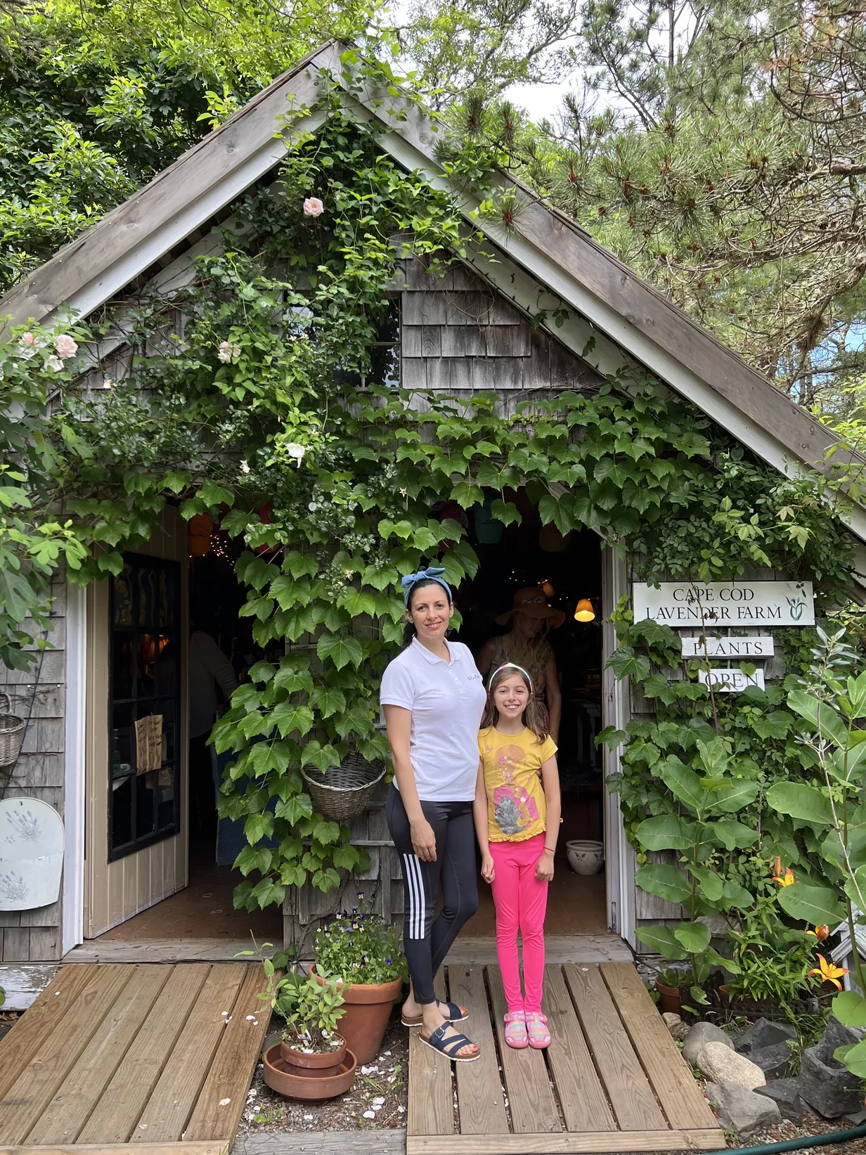 Viki, Delina at cape cod lavender farm. Local pure ingredients