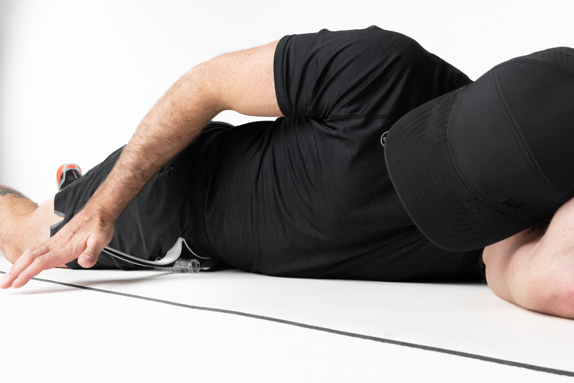 man using the Hip Hook for psoas release