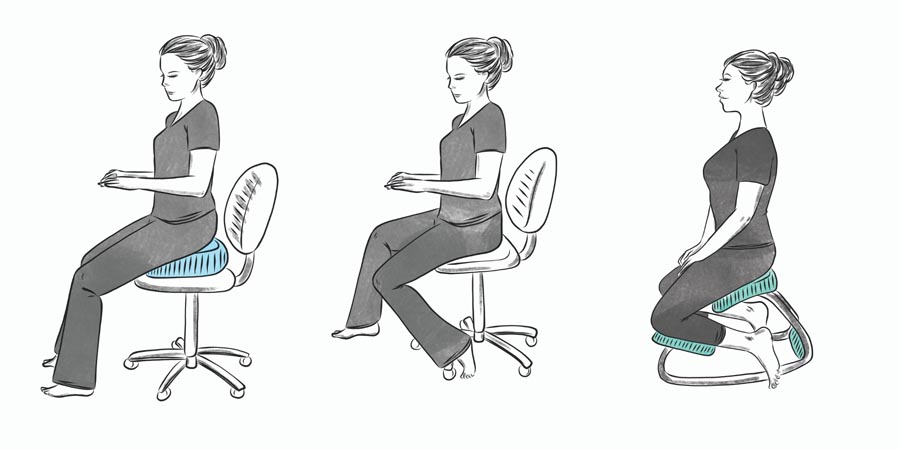 null illustration of best sitting positions for sciatica