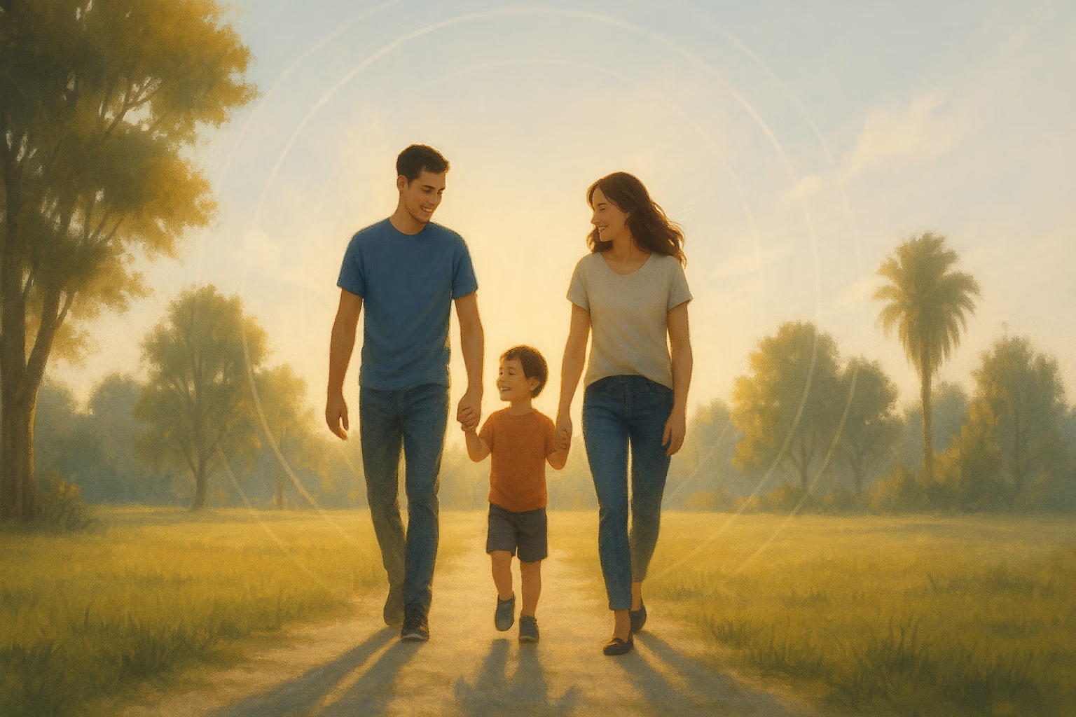 A family depicting who you are protecting with what is term life insurance