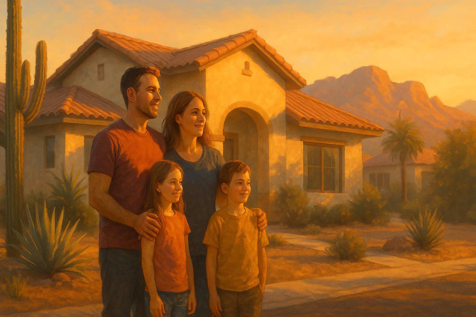 Arizona family for cover photo of Do You Need Mortgage Protection Insurance in Arizona?