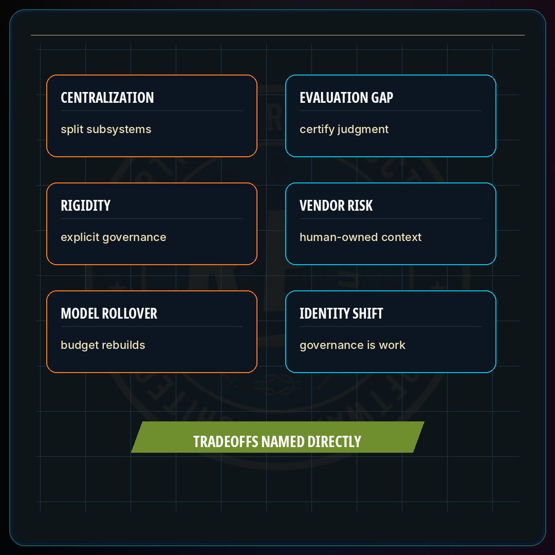 Criticisms, Tradeoffs, and Organizational Risks · Restruct™