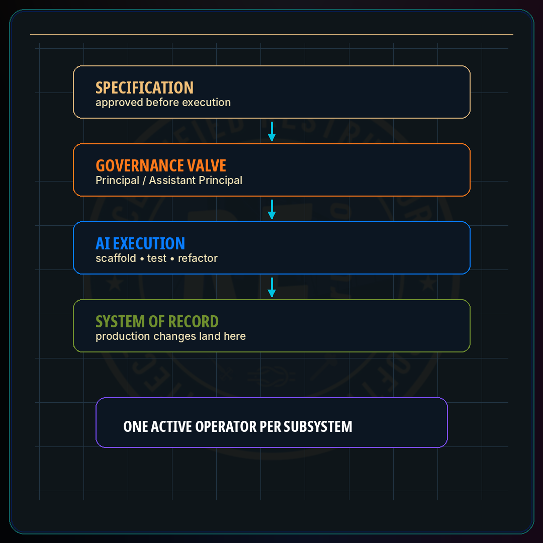 AI as Governed Execution · Restruct™