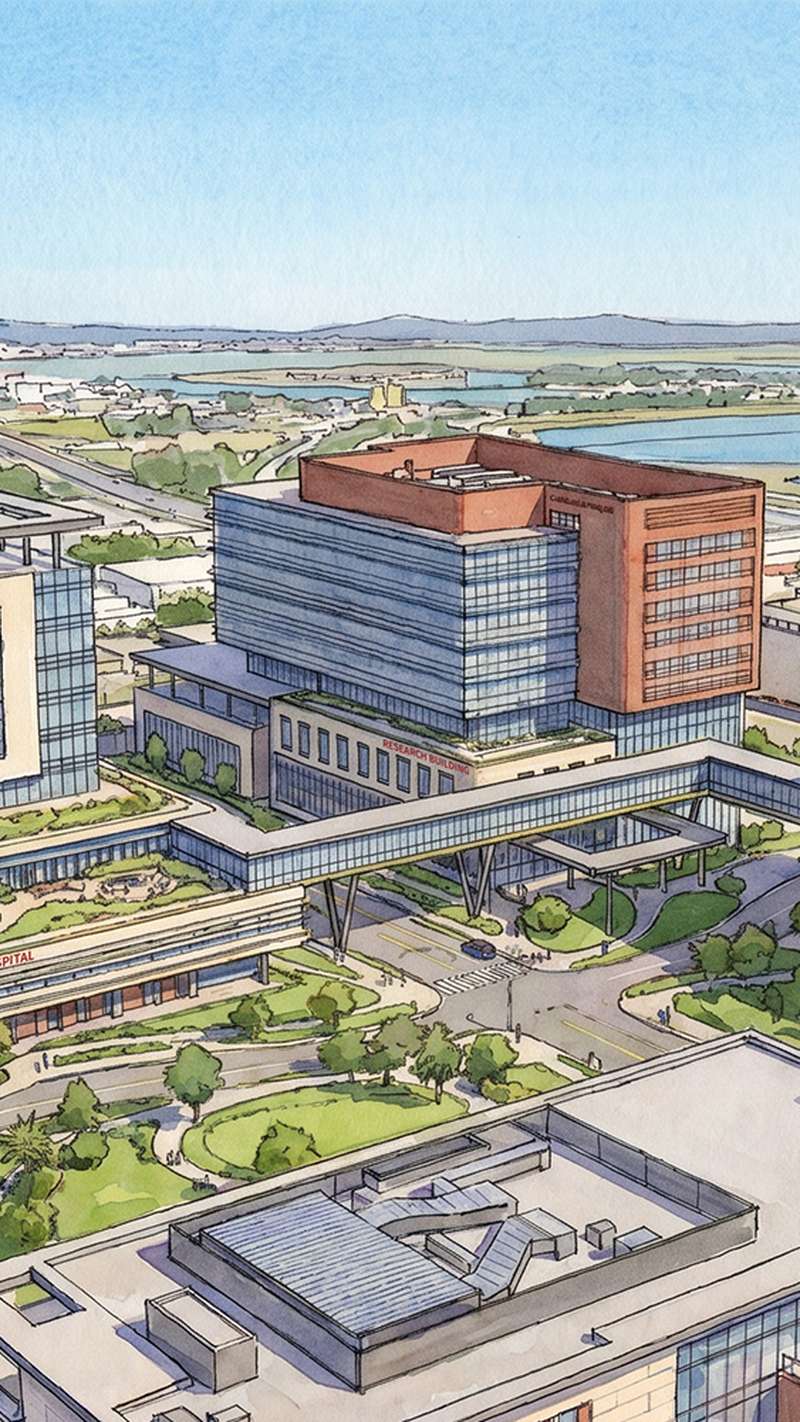 Stanford Cancer Center drawing for future enhancements.