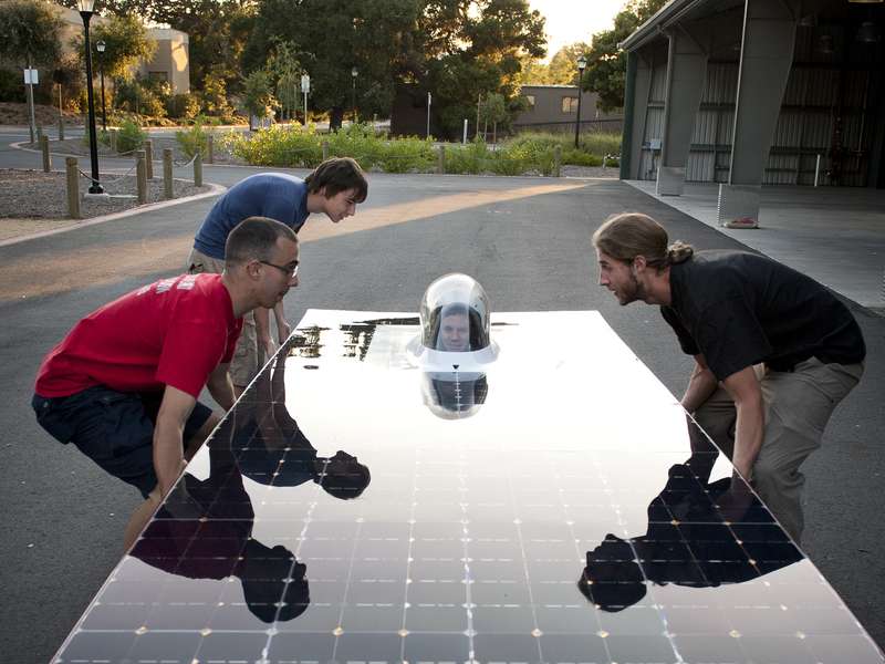 The Stanford solar car team