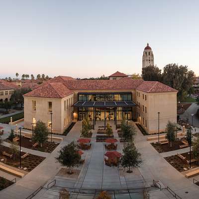 Graduate School of Education building at dusk