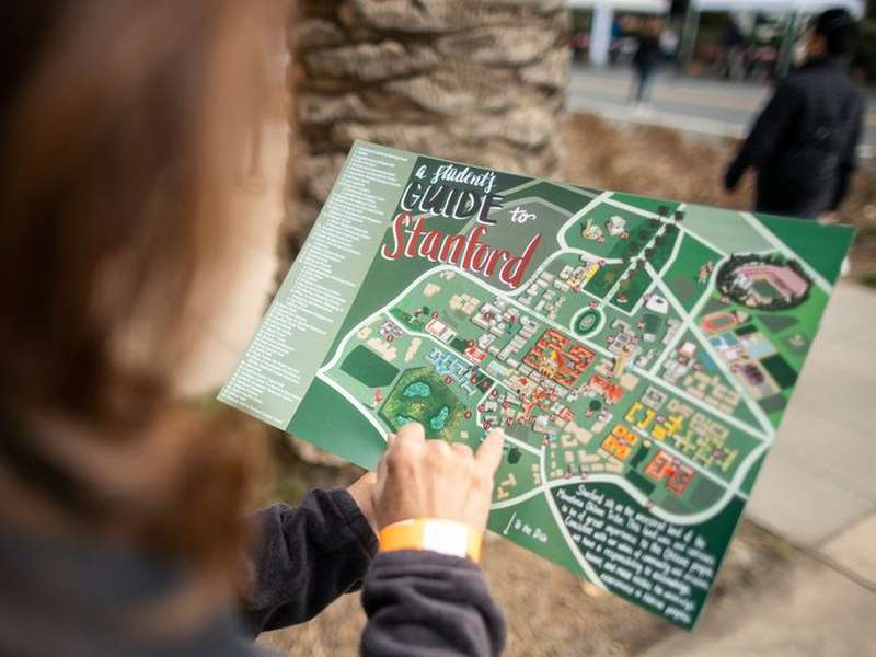 Paper map of Stanford