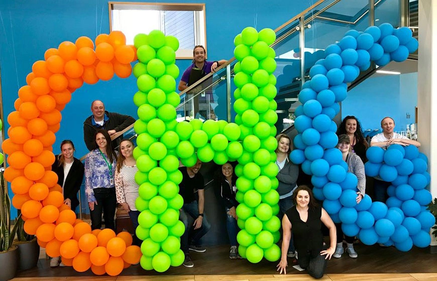 Picture of CHG employees at headquarters