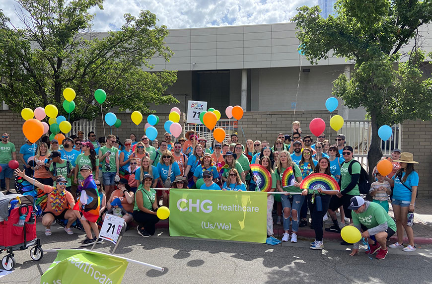 CHG LGBTQIA+ employees and allies gather for Pride