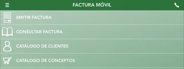 Emitir facturas SAT móvil