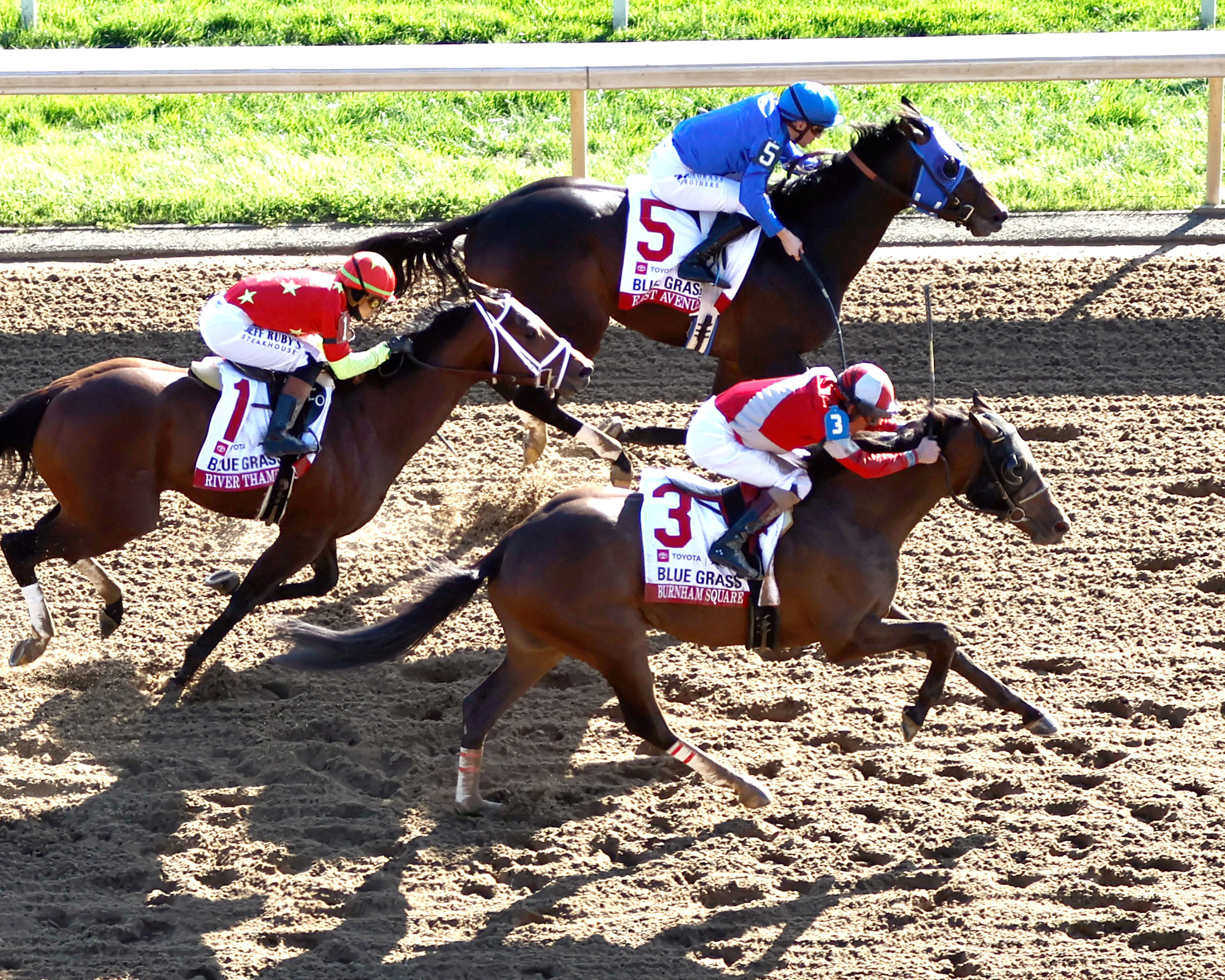BURNHAM SQUARE  - The Toyota Blue Grass G1 - 04-08-25 - R10 - Keeneland Race Course - Aerial Finish 01 - Cathy Allinikov.jpg