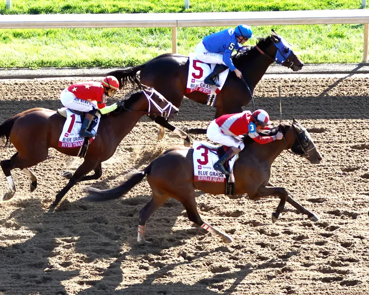 BURNHAM SQUARE  - The Toyota Blue Grass G1 - 04-08-25 - R10 - Keeneland Race Course - Aerial Finish 01 - Cathy Allinikov.jpg