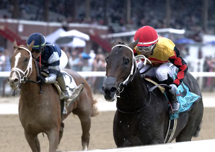 Booked (right) wins maiden at SAR June 7 2026