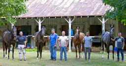 Schettino, Rosenthal have four Berning Rose offspring at Saratoga