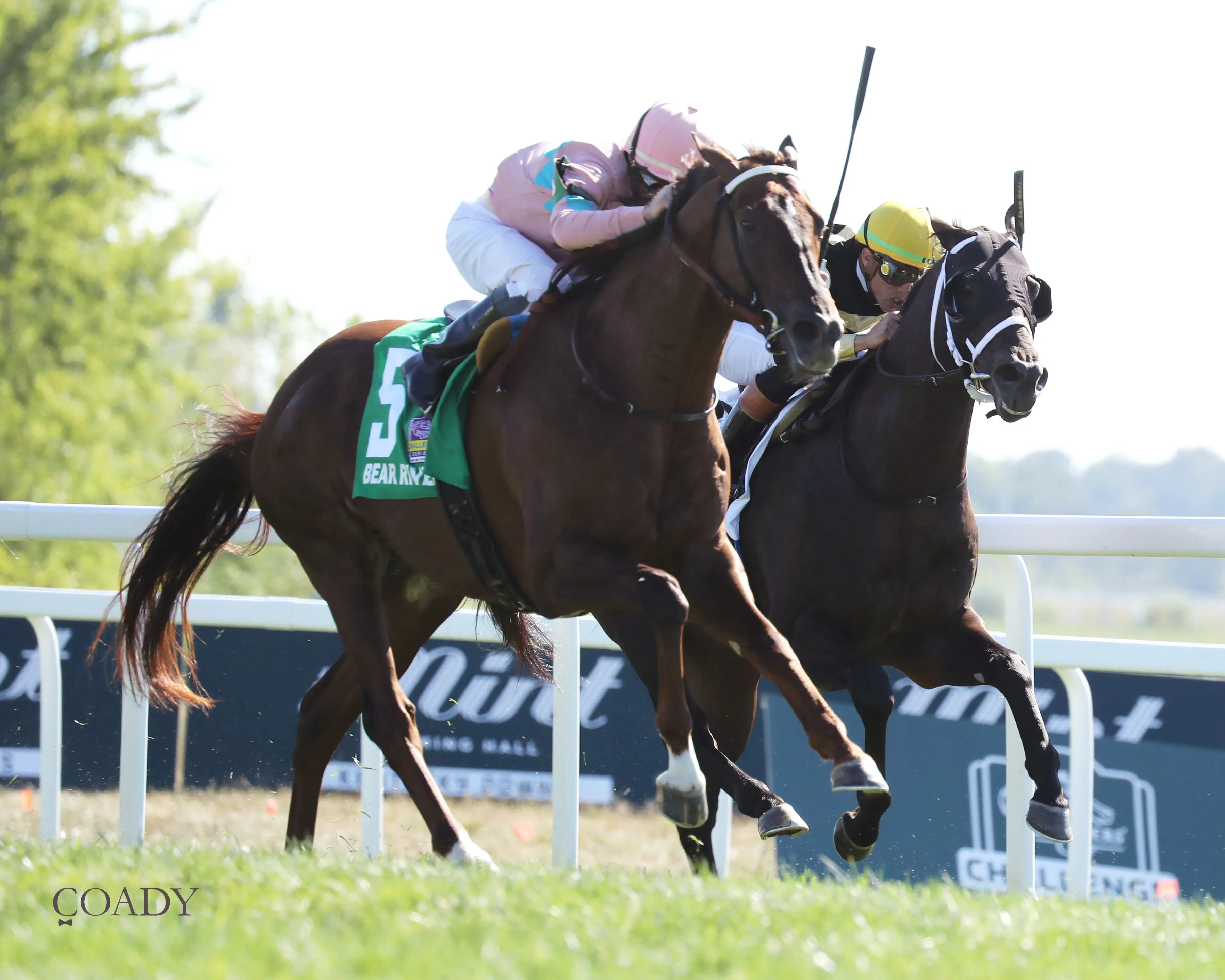 BEAR RIVER - Mint Kentucky Turf Sprint Stakes - G2 - 08-30-25 - R09 - Kentucky Downs - Finish 02 - Cady Coulardot.jpg