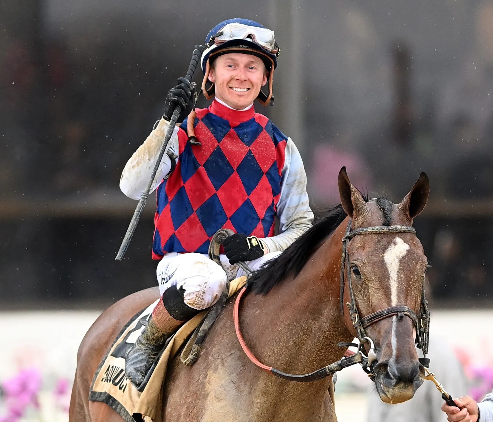 Always a Runner.Dylan Davis after Gazelle win at AQU April 4 2026