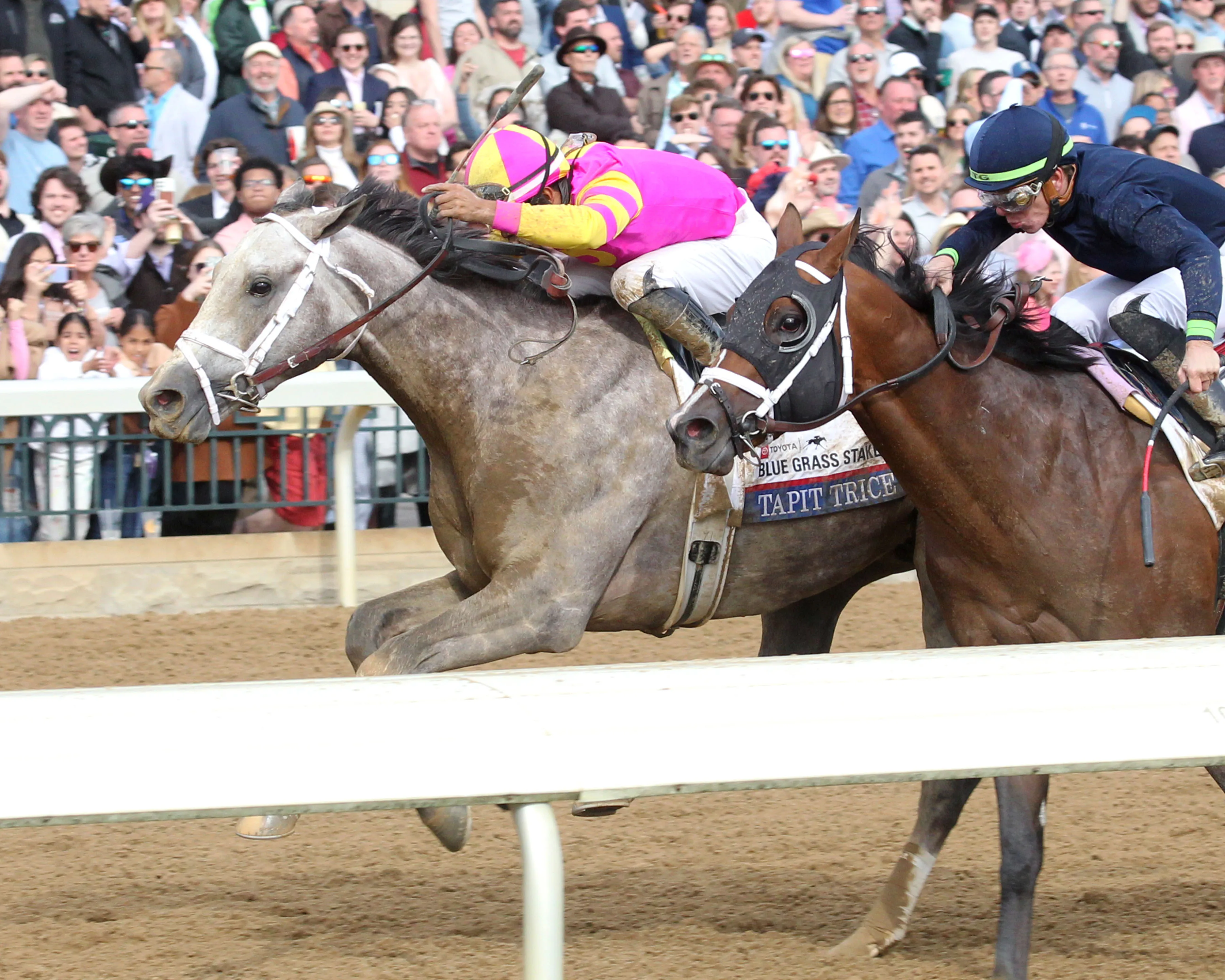 TAPIT TRICE - The Toyota Blue Grass G1 - 99th Running - 04-08-23 - R09 - Keeneland Race Course - Inside Finish 01.jpg
