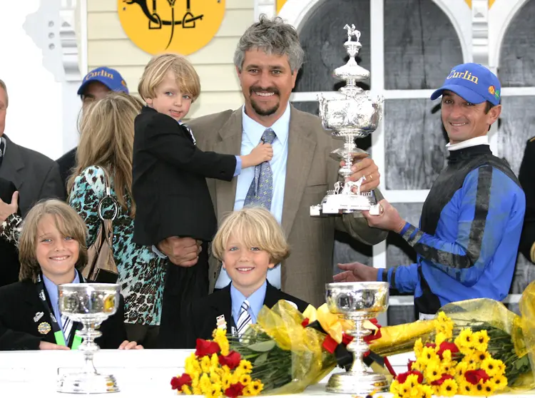 Steve Asmussen.Robby Albarado.Preakness May 19 2007