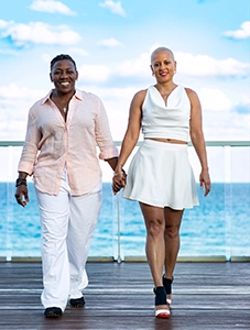 Dr. Haugabrook and her wife, Wendy