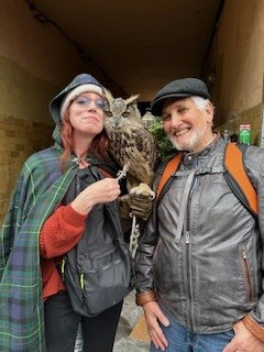 Dr. Stiller and his girlfriend, Angela