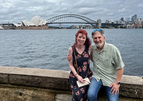 Dr. Stiller and Angela in Australia